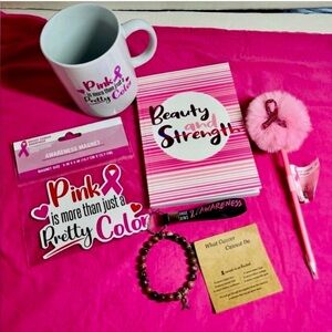(BRAND NEW) BUNDLE - PINK BREAST CANCER AWARENESS ITEMS (GREAT FOR SELF OR GIFT)